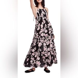 Free people floral maxi dress size large